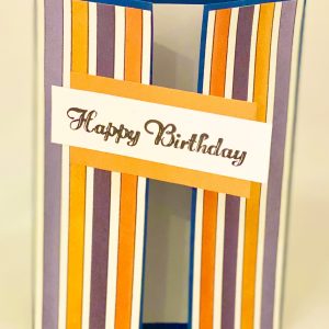 Bi-fold blank Birthday card