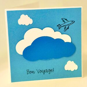 Bon voyage plane card